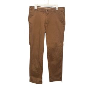 Columbia Mens Brown Regular Fit Utility Chino Pants AM0183 34x32